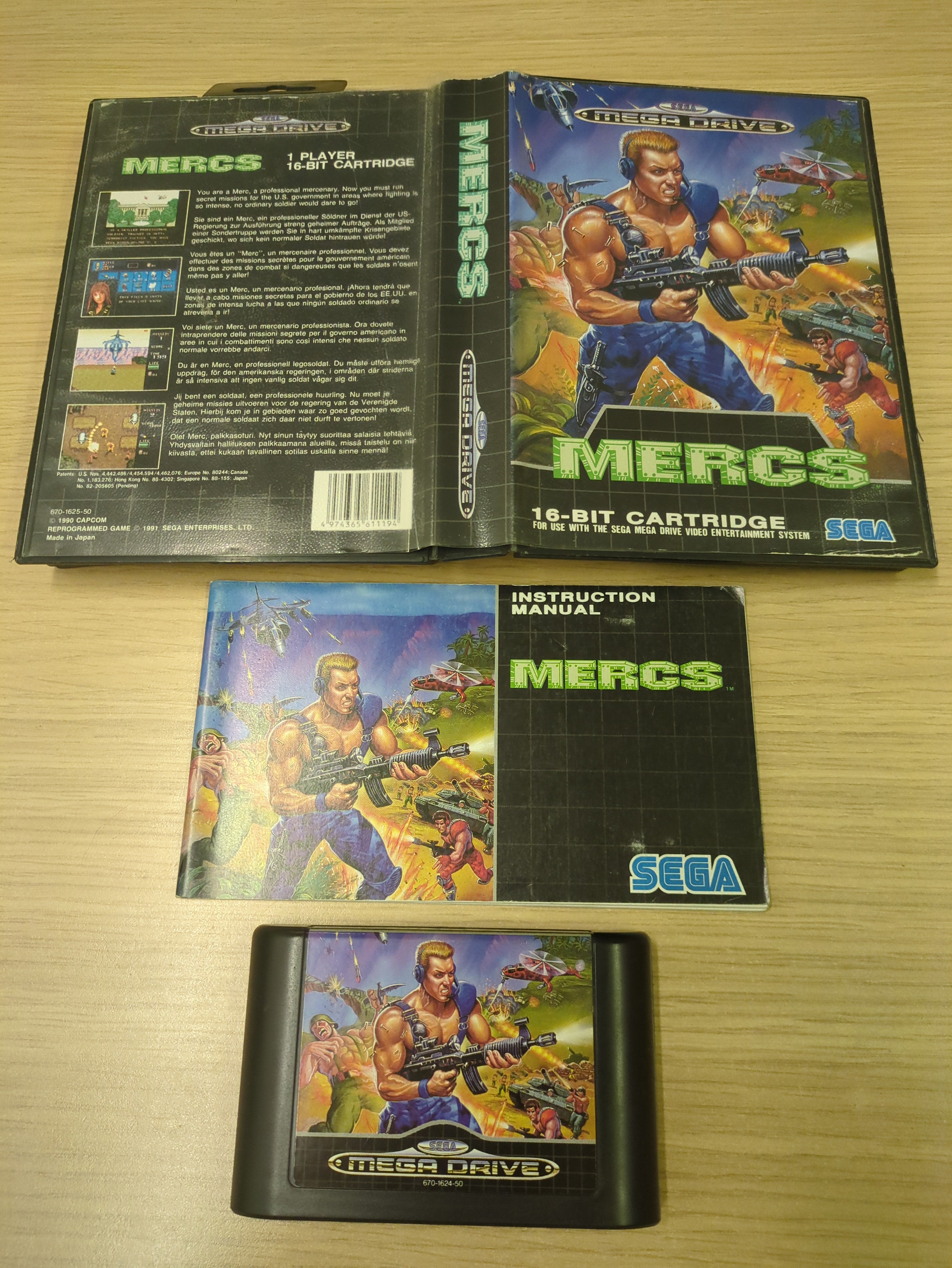 Mercs Sega Mega Drive game Mercs Sega Mega Drive game